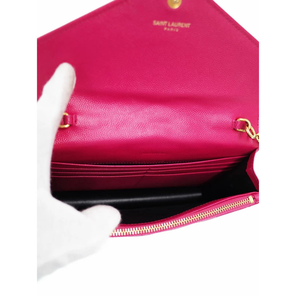 SAINT LAURENT Paris Monogram Envelope Chain Wallet - Picture 3 of 5
